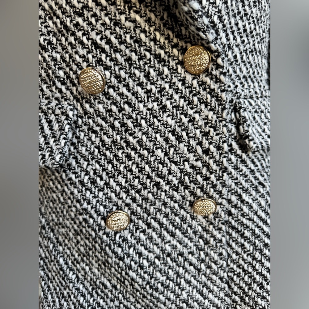 SHEIN LUNE Solid Double Breasted Blazer,Size S - Picture 11 of 15